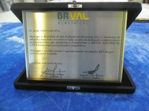 placa comemorativa empresarial